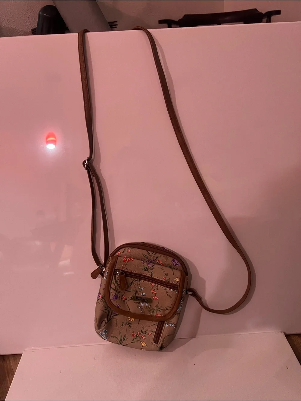 MultiSac Women's Floral Crossbody Bag in Taupe